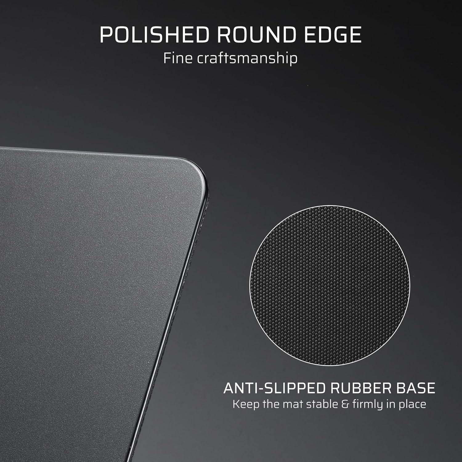 Alfombrilla de Ratón de Vidrio LTC 30x30cm Antideslizante