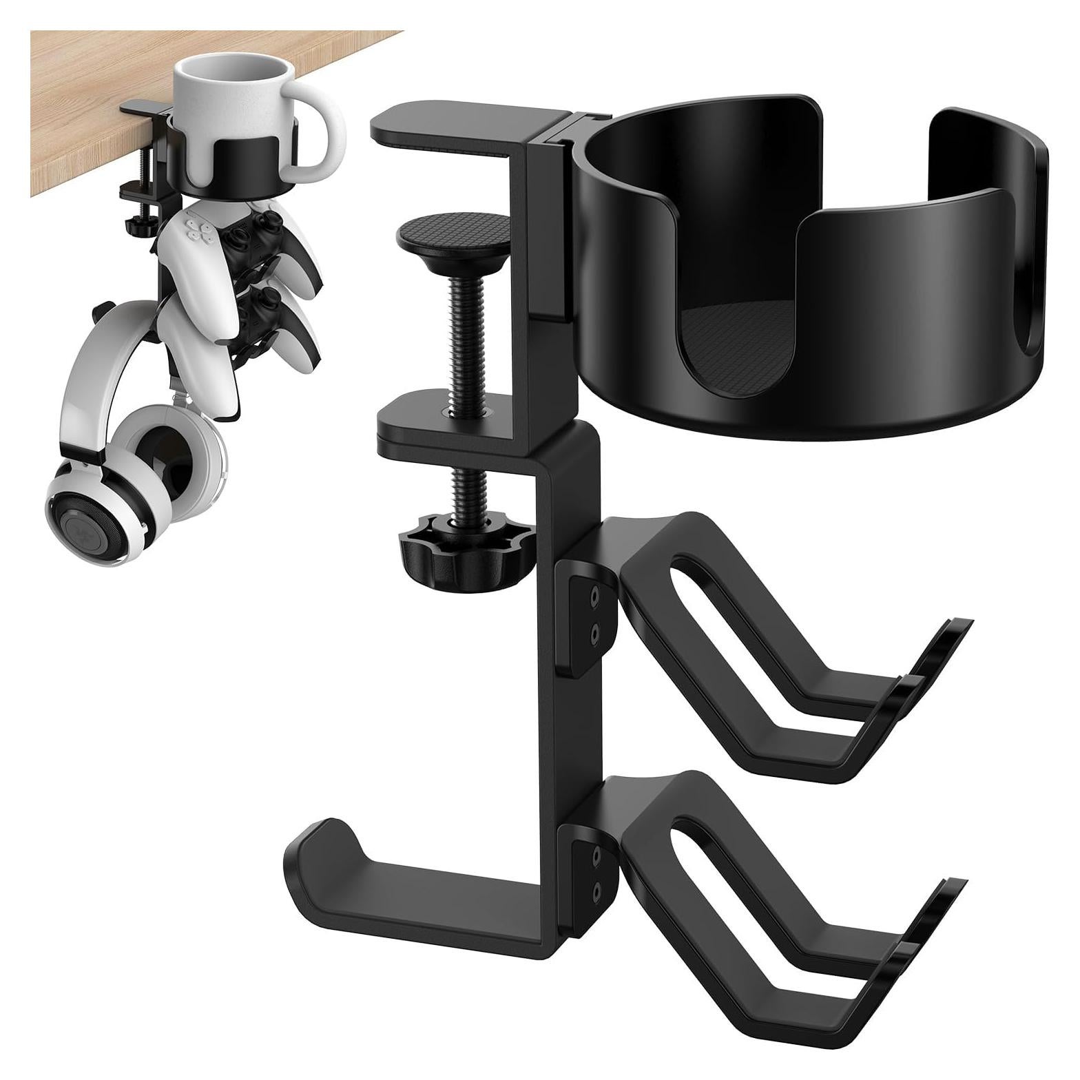 Soporte para Taza 4 en 1 POWNEW con Colgador de Auriculares