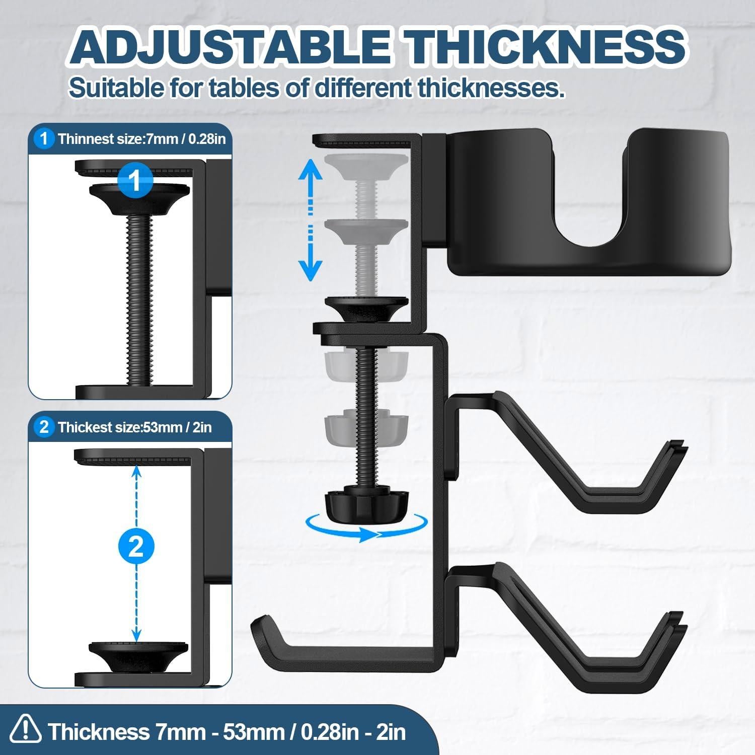 Soporte para Taza 4 en 1 POWNEW con Colgador de Auriculares