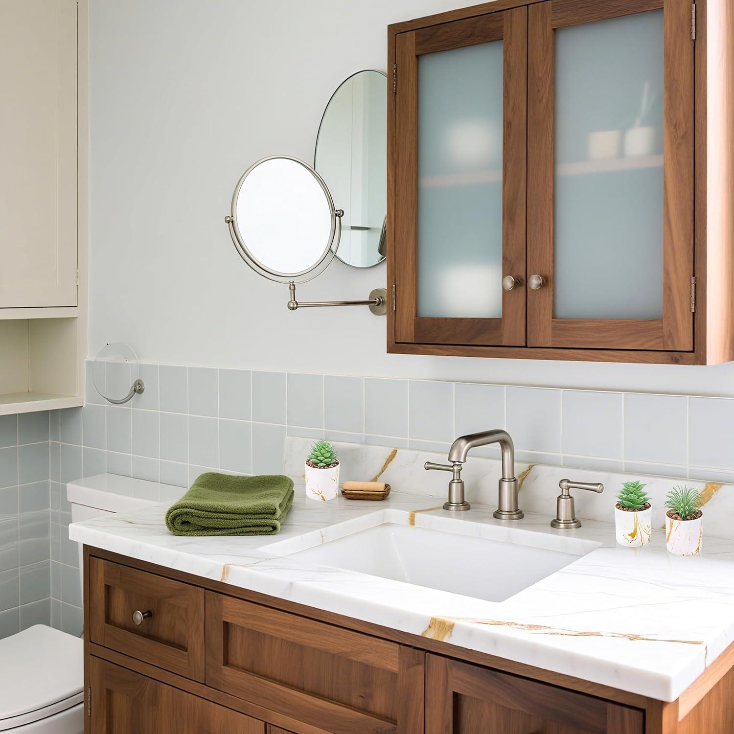 Conjunto de 4 Plantas Suculentas Artificiales Der Rose Verde