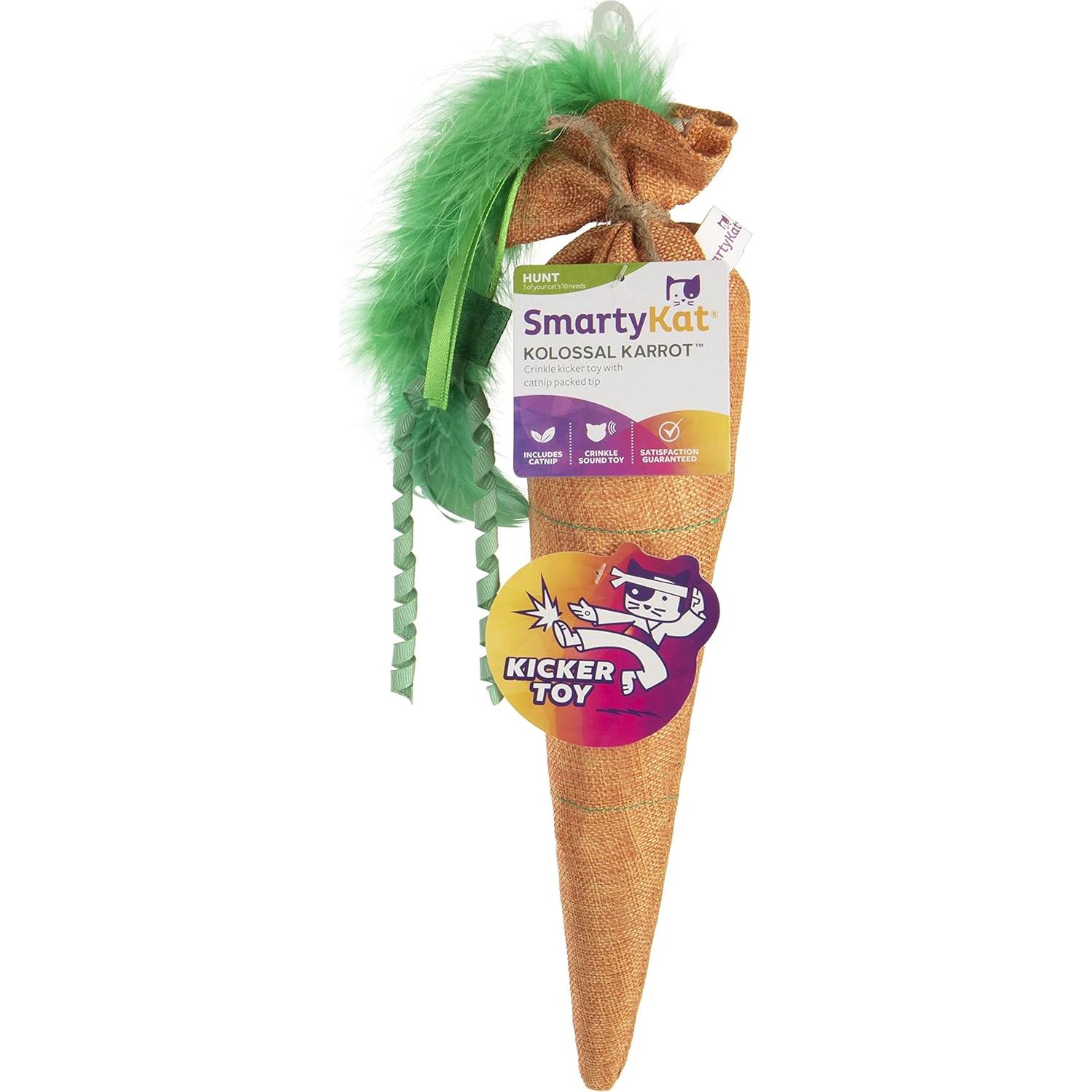 Juguete para Gato SmartyKat Kolossal Karrot con Hierba Gatera