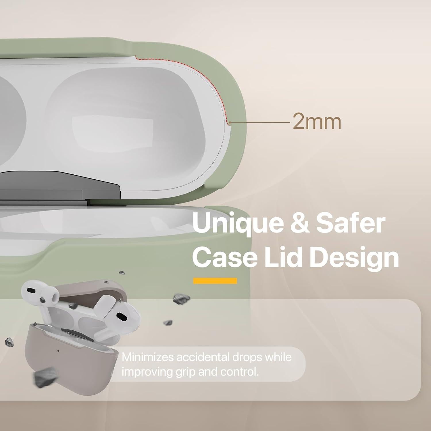 Funda Protectora MAGEASY para AirPods Pro 2 - Negra, A Prueba de Golpes