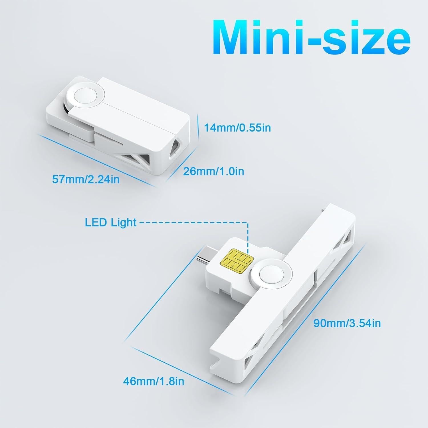 Lector de Tarjeta CAC Tipo C Rocketek - Compatible con Windows y Mac