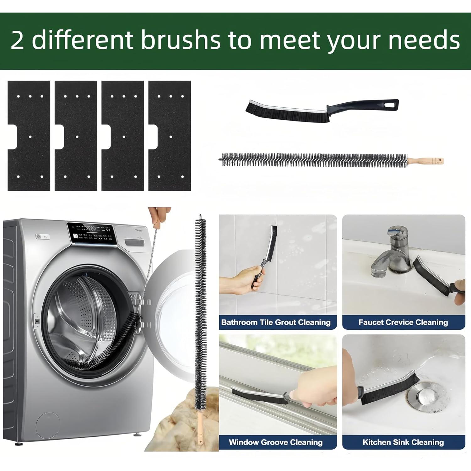 Kit de Filtros de Pelusa GE Profile WH01X35719 - 4 Piezas + 2 Cepillos