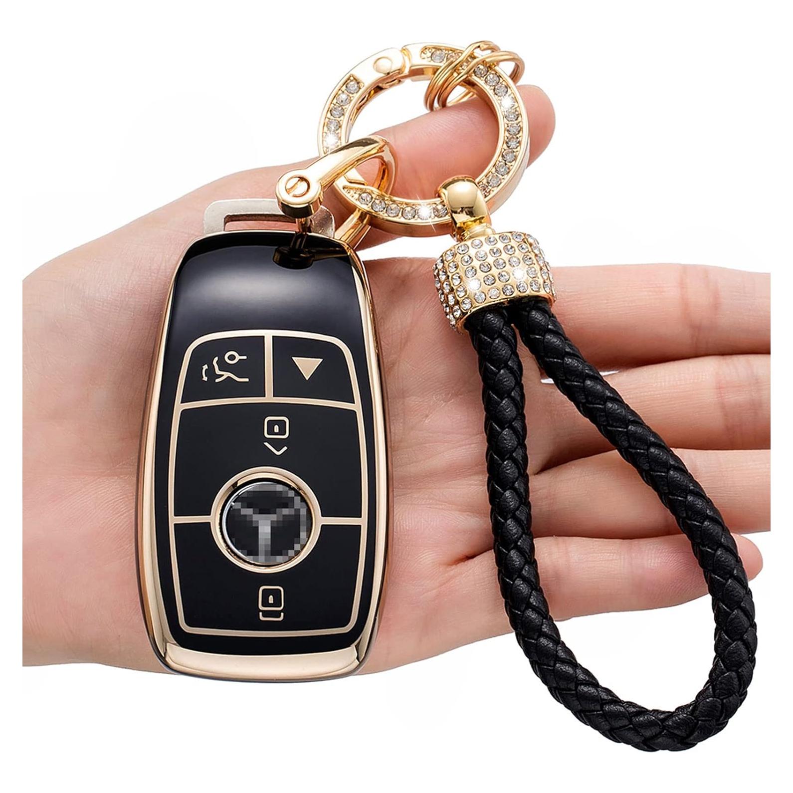 Cubierta de llavero TPU suave LCXJMWKL para Mercedes 2017-2021