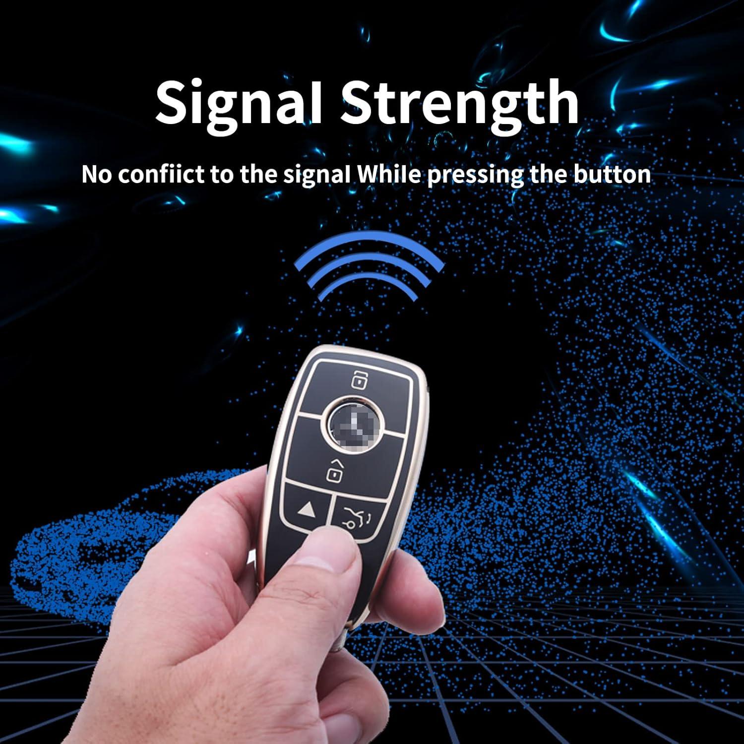 Cubierta de llavero TPU suave LCXJMWKL para Mercedes 2017-2021