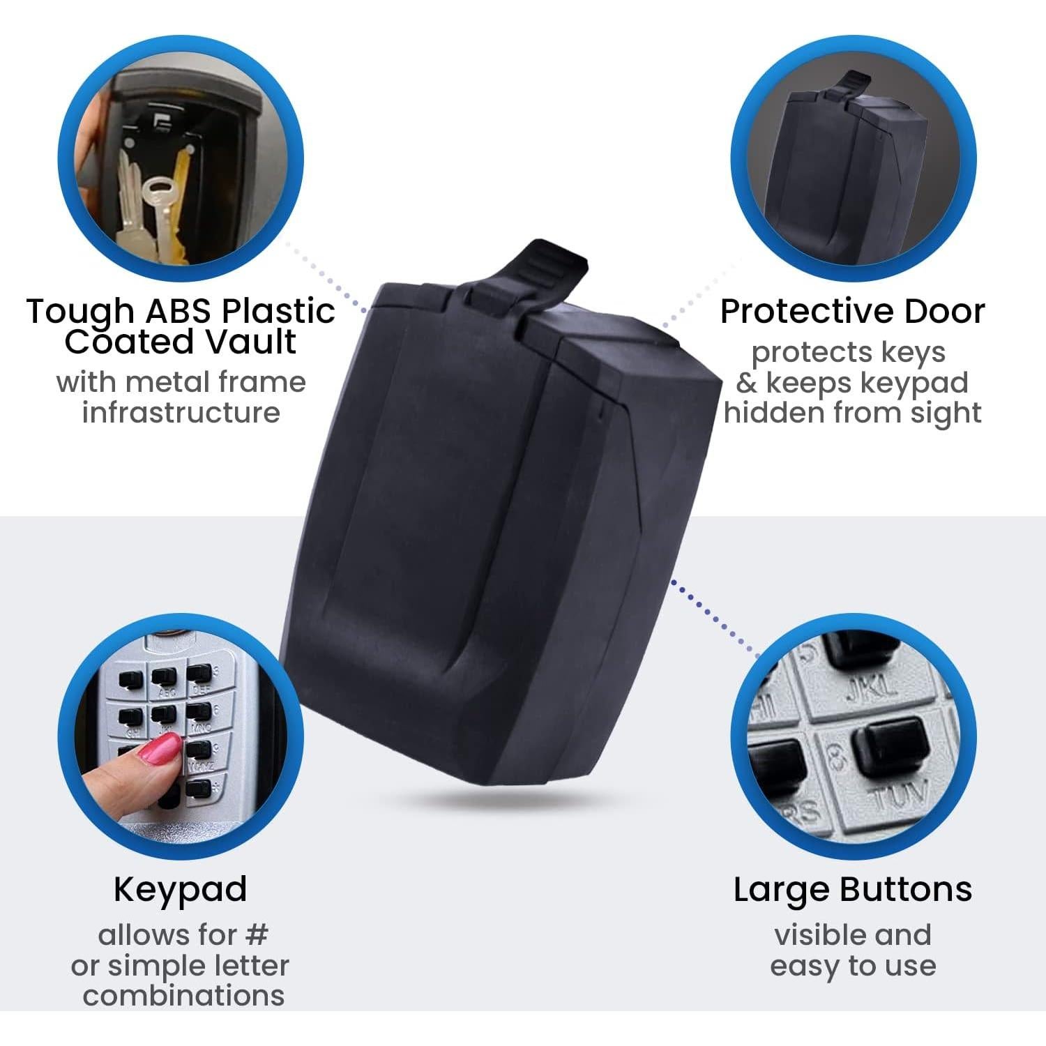 Caja de Seguridad Exterior KeyGuard Pro Mediana Impermeable