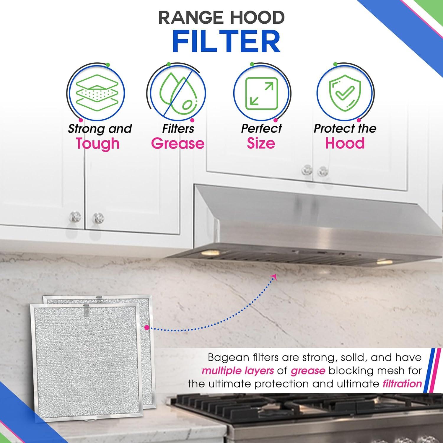 Filtro de Campana Bagean BPQTAF 29.5 cm x 28.5 cm Aluminio