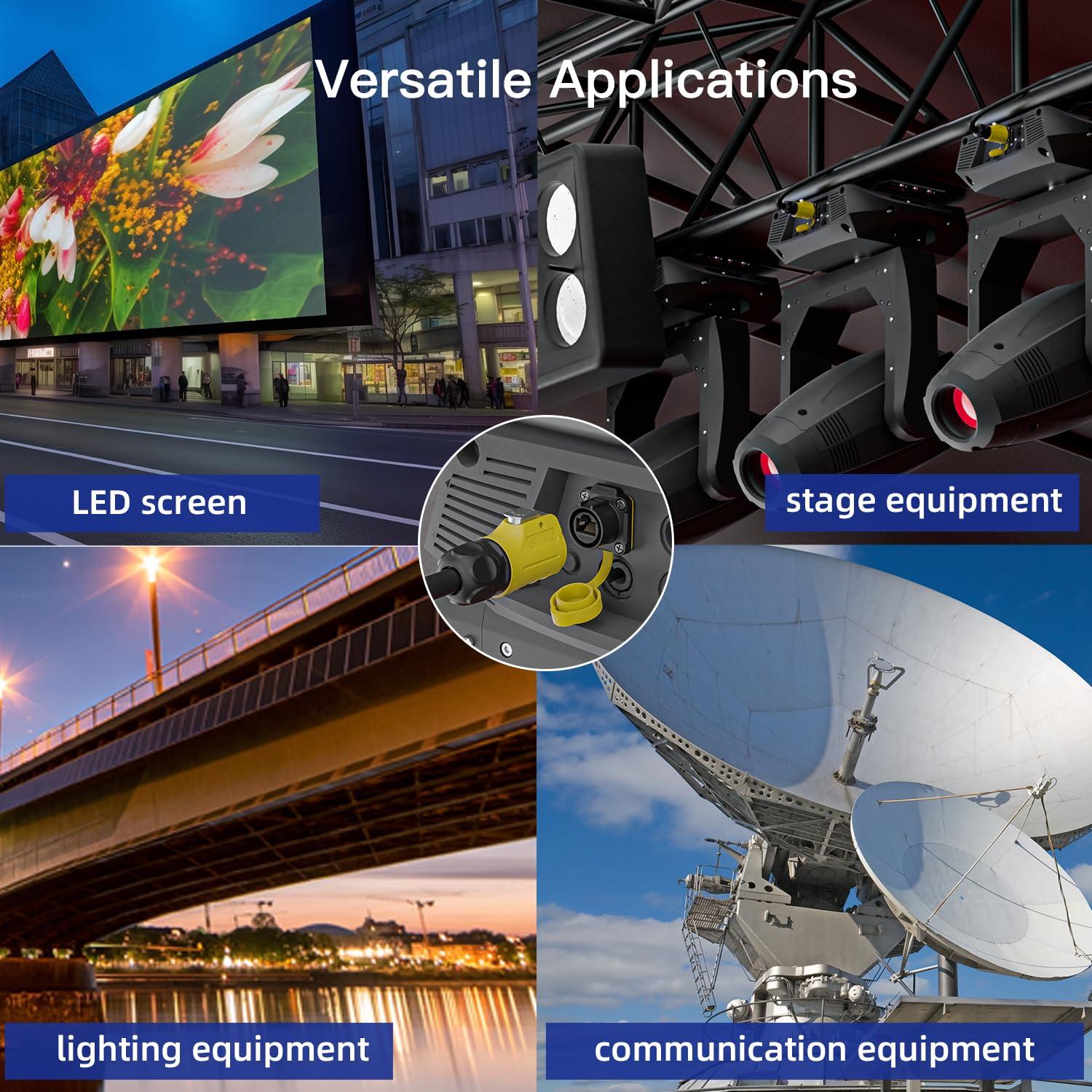 Conjunto de Conectores RJ45 CNLINKO LP-20 Impermeables CAT6