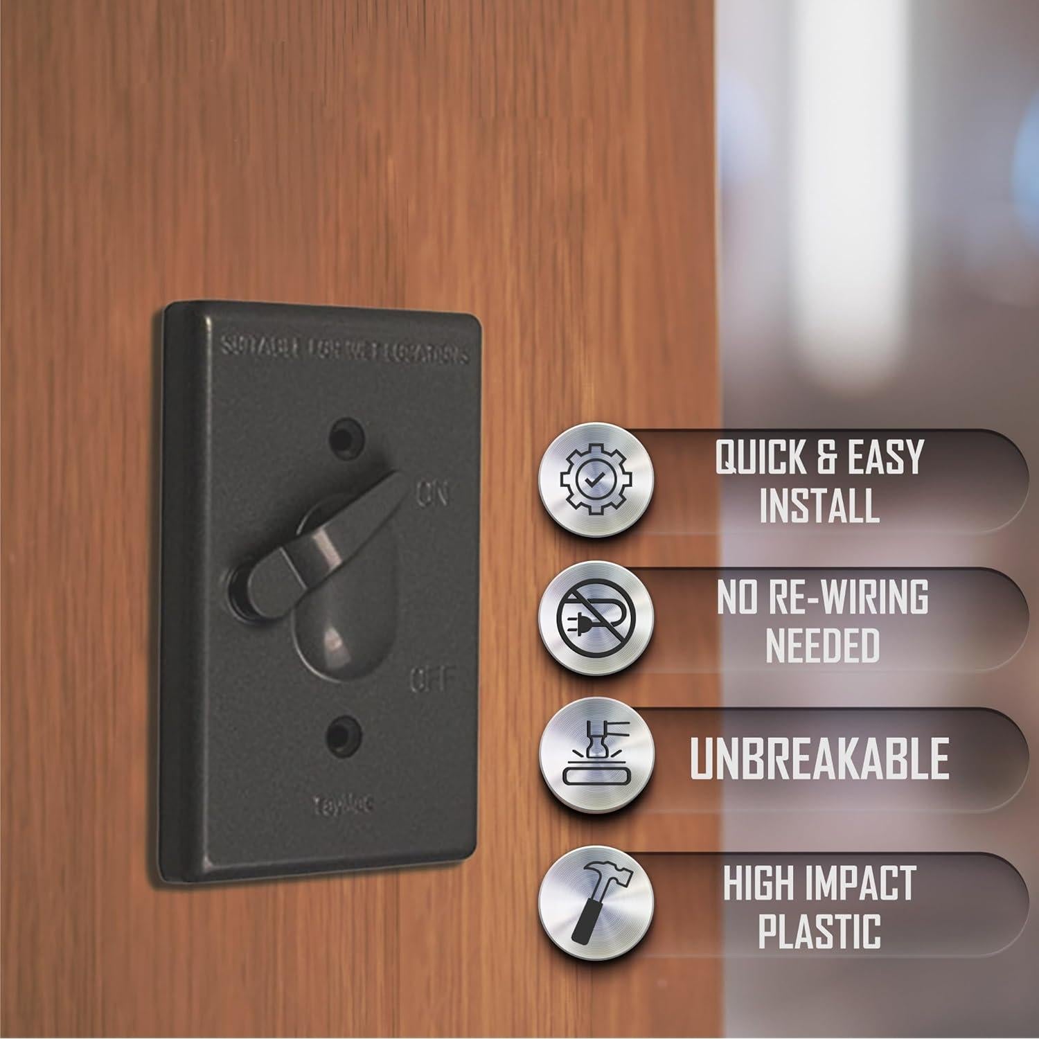 Cubierta a Prueba de Climas TayMac TC100Z 1-Gang Bronce