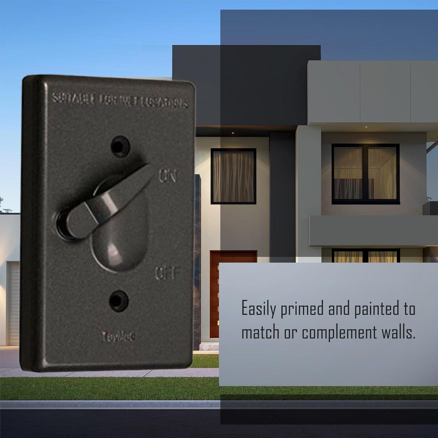 Cubierta a Prueba de Climas TayMac TC100Z 1-Gang Bronce