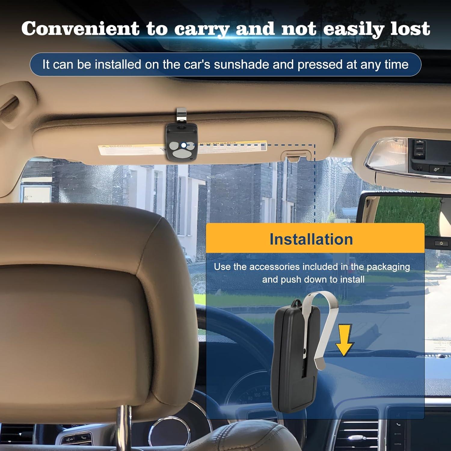 Control Remoto de Puerta de Garaje Pevxou 372310 Compatible