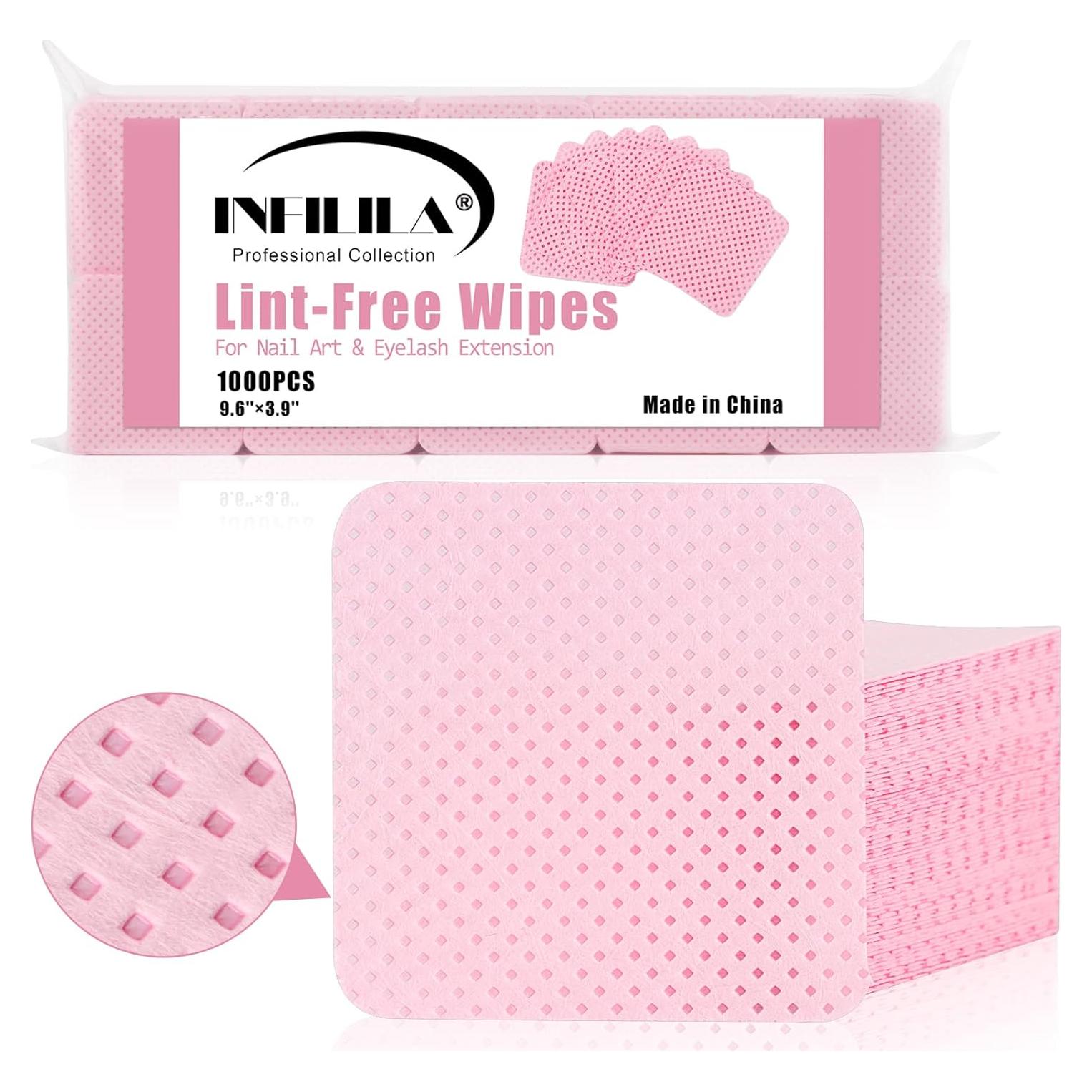 Toallitas Libres de Pelusa NXJ INFILILA 1000PCS para Uñas