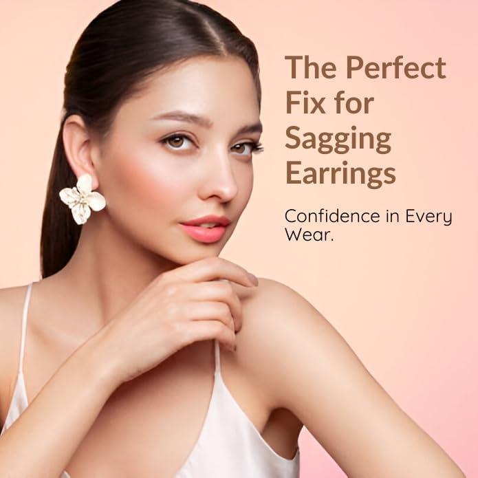 Elevadores de Aretes Love Lifters Hipoalergénicos 2 Pares Oro