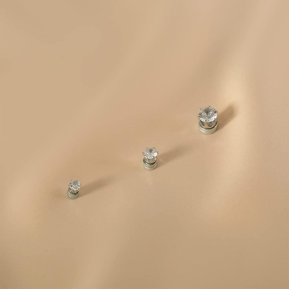 Aretes Magnéticos de Circonita Hipoalergénicos NewZenro 5mm