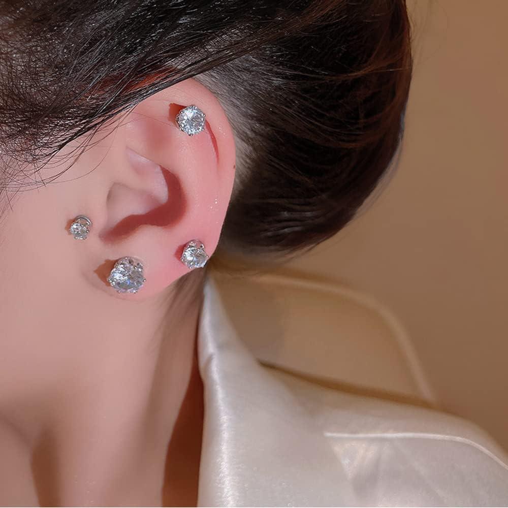 Aretes Magnéticos de Circonita Hipoalergénicos NewZenro 5mm