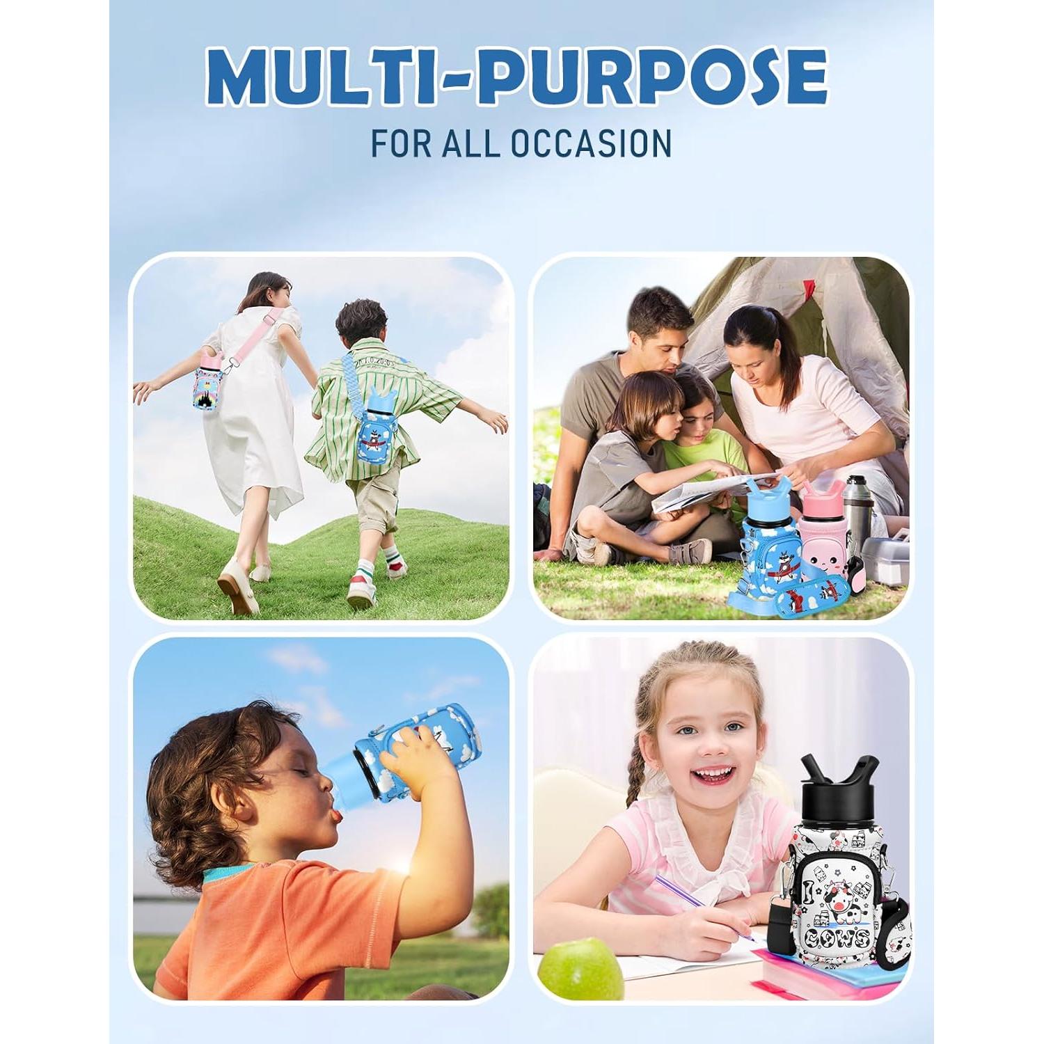 Portabotellas de Agua Miss Adola Neopreno Racoon 8.5x9.5cm