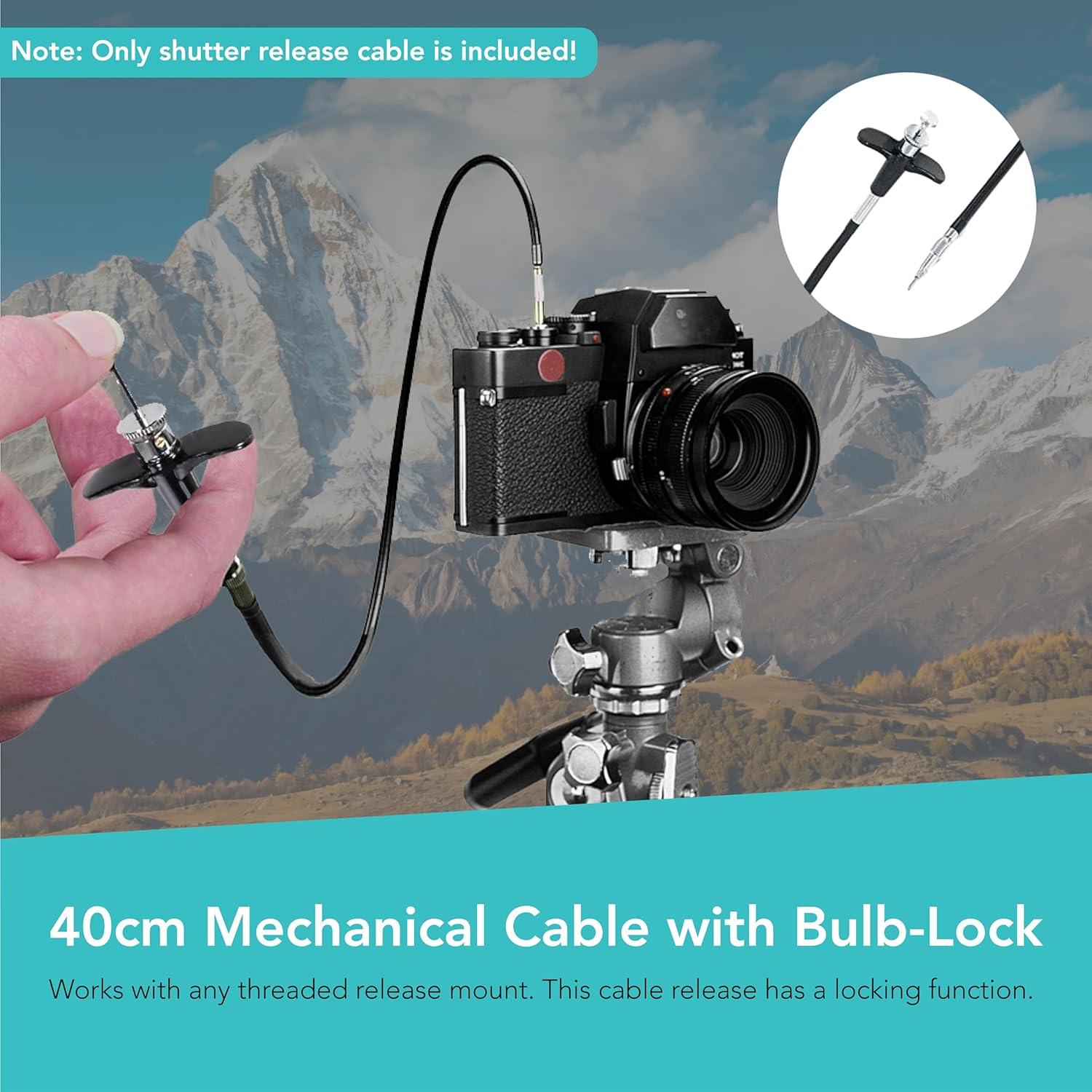 Cable de liberación mecánica Foto&Tech 40cm para Nikon y Fujifilm