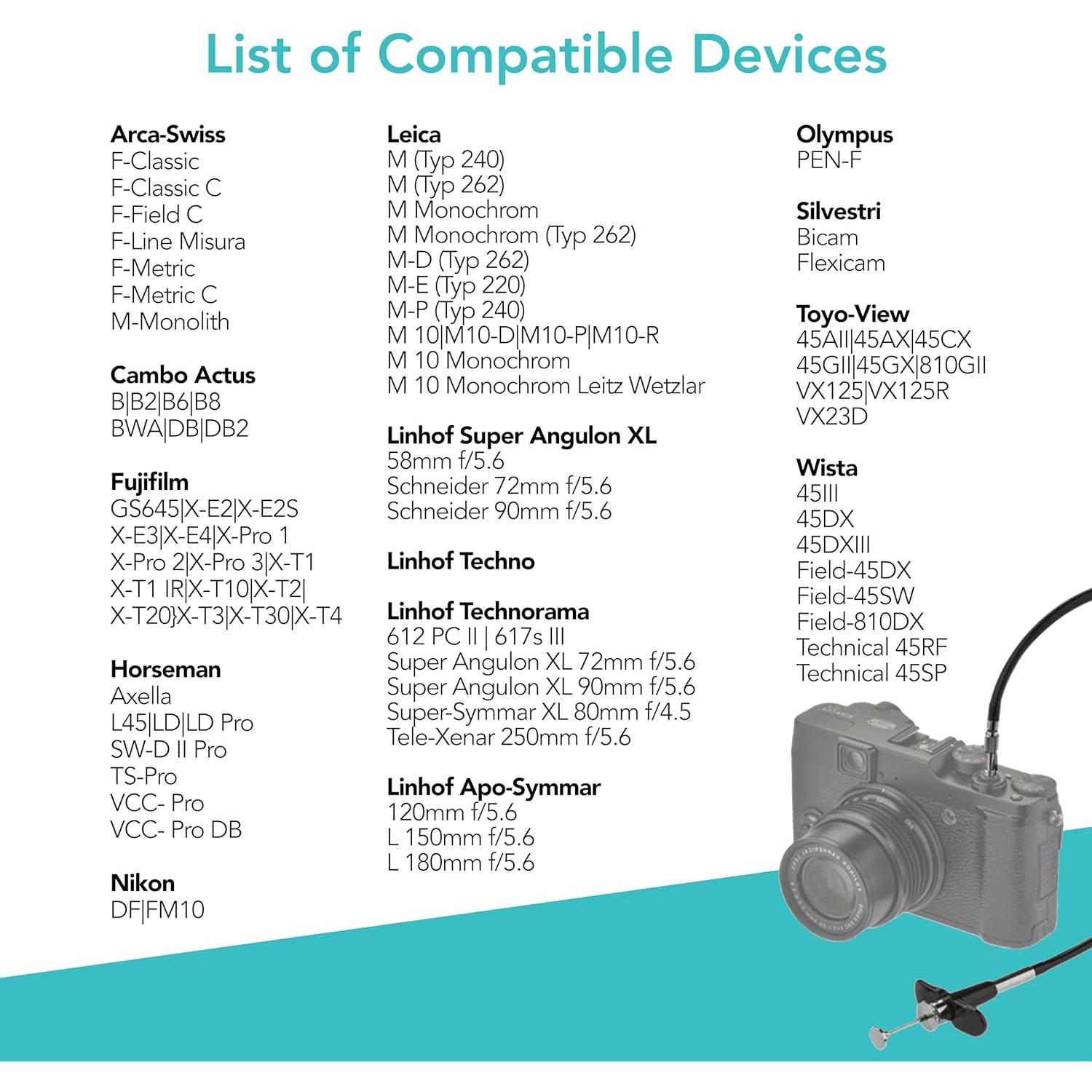 Cable de liberación mecánica Foto&Tech 40cm para Nikon y Fujifilm