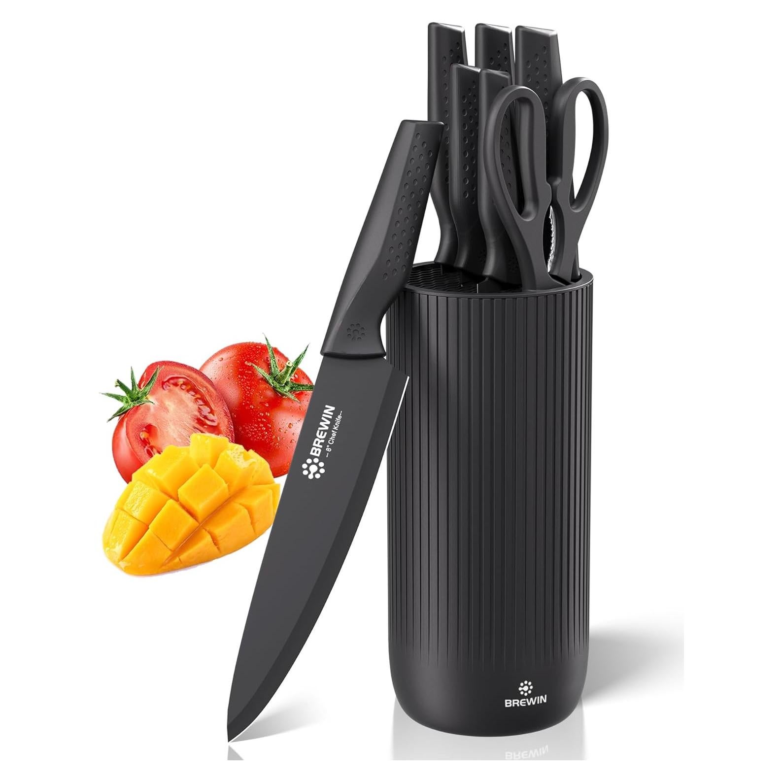 Juego de cuchillos de cocina Brewin 7 piezas acero inoxidable