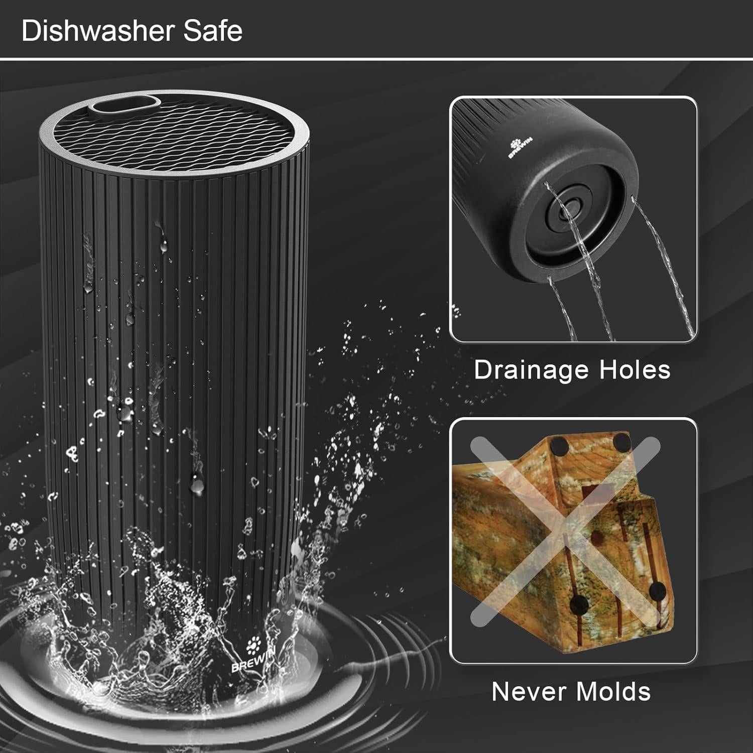 Juego de cuchillos de cocina Brewin 7 piezas acero inoxidable