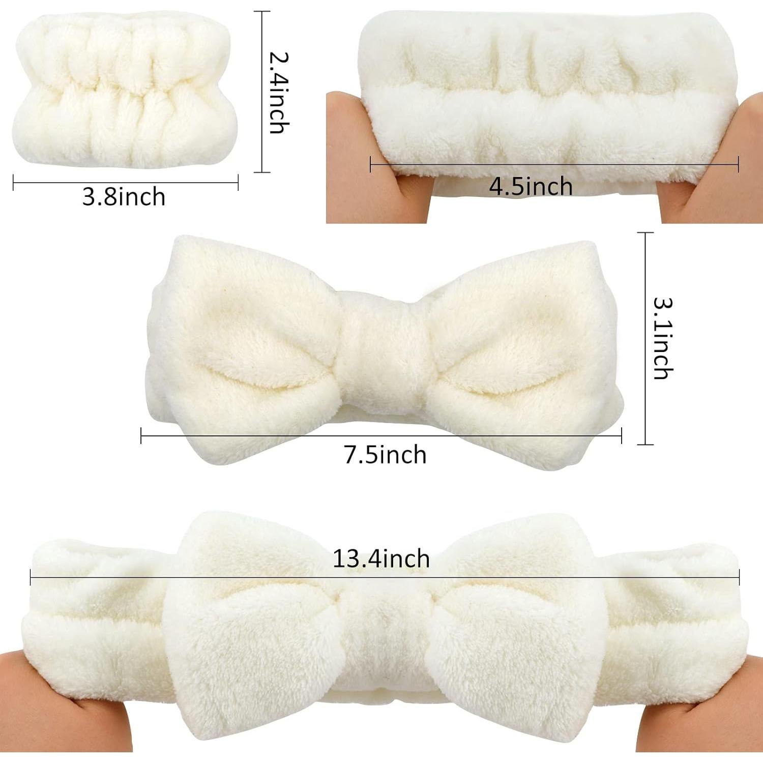 Juego de Spa AMCAMI 6 Piezas - Bandas y Muñequera Beige