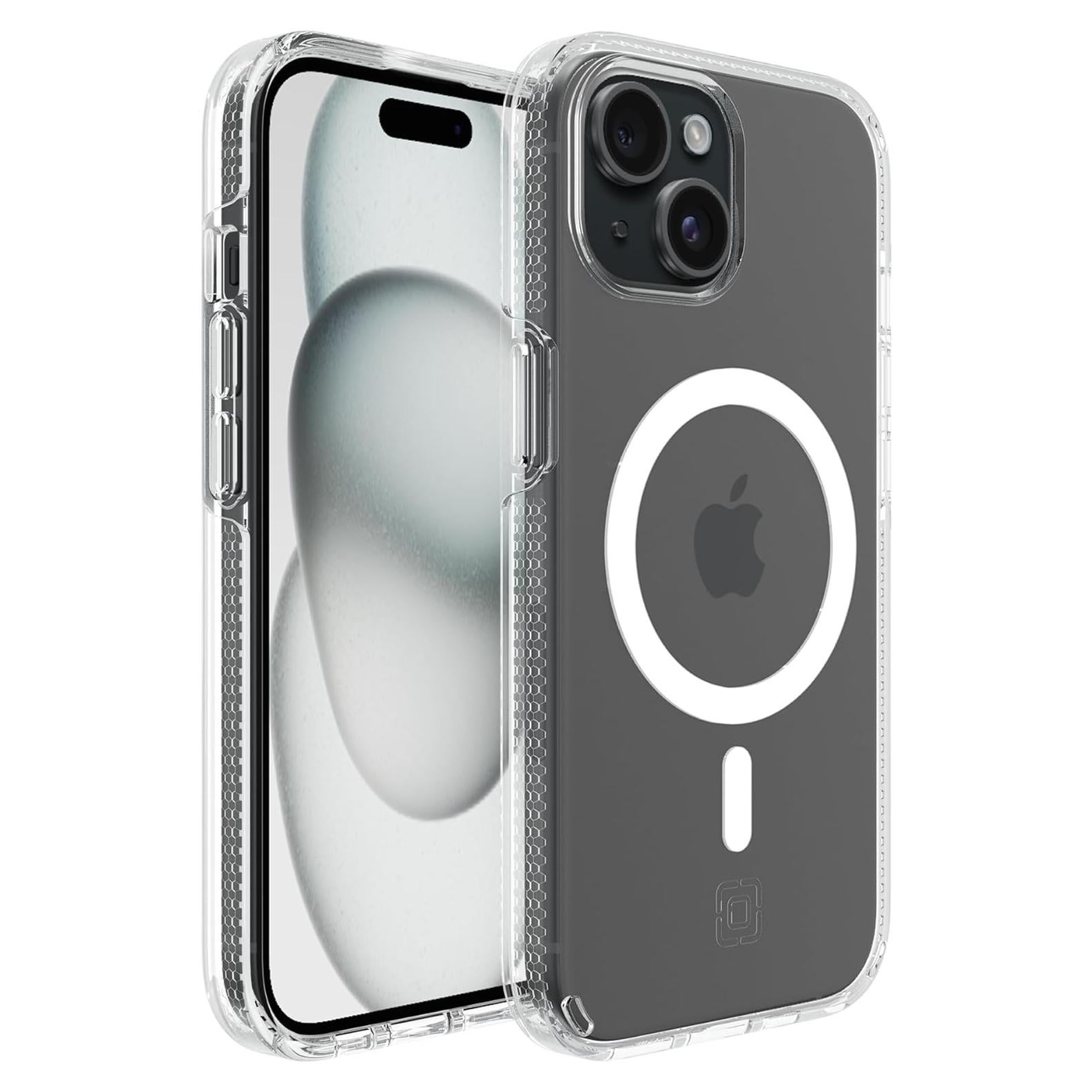 Funda Incipio Duo MagSafe para iPhone 15 - Transparente