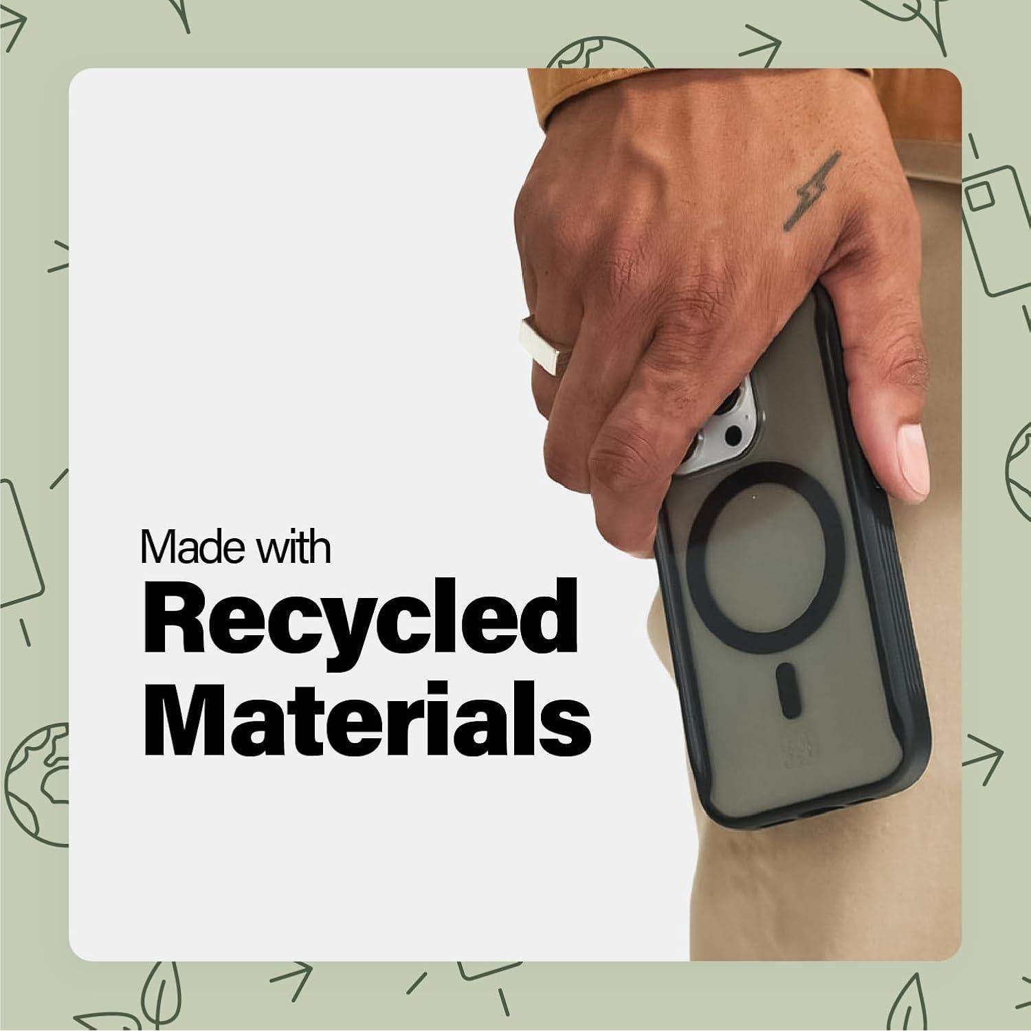 Funda Incipio Duo MagSafe para iPhone 15 - Transparente