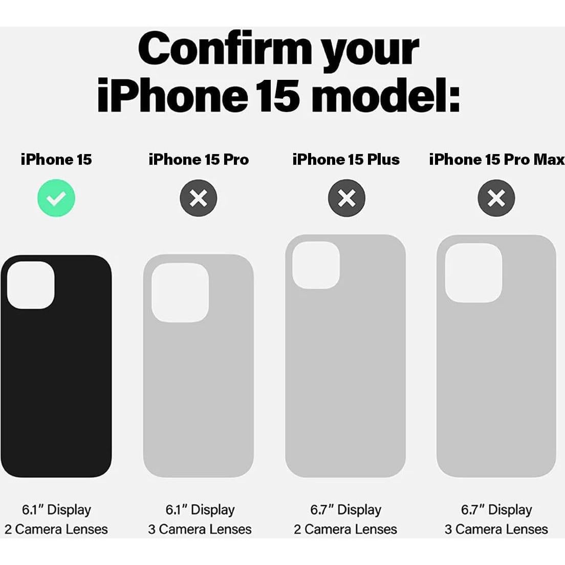 Funda Incipio Duo MagSafe para iPhone 15 - Transparente