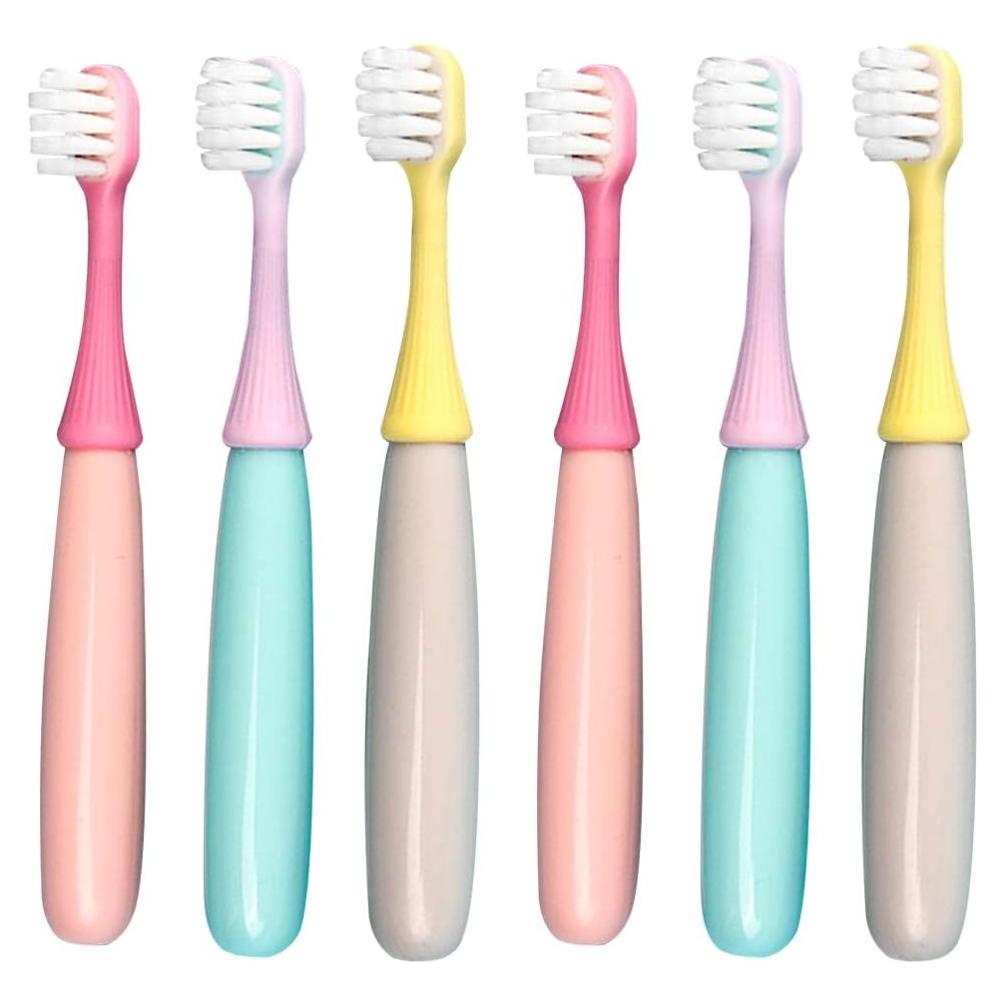 6 Cepillos de Dientes para Niños Newrichbee Hongo Suave