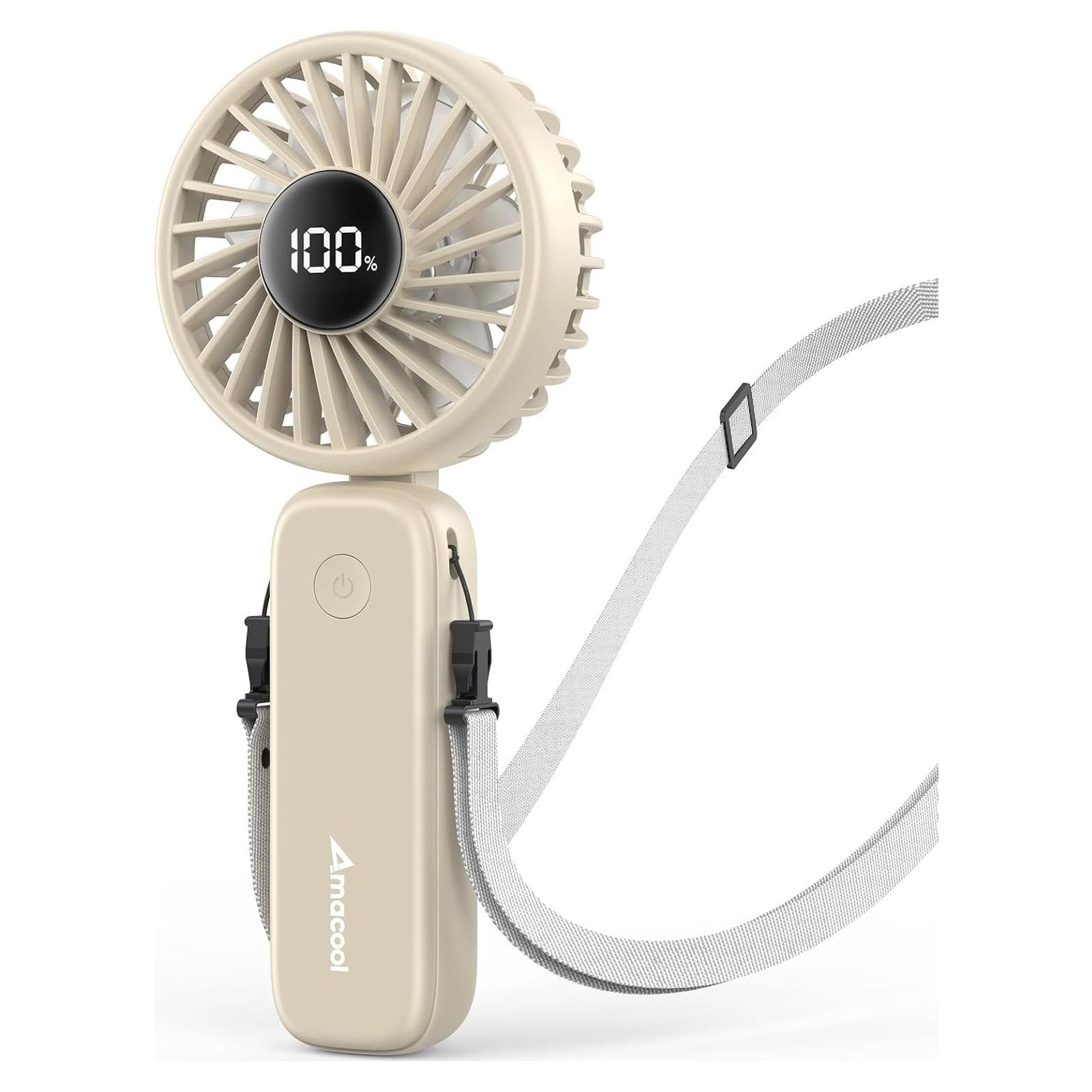 Ventilador de Mano Plegable AMACOOL 5000mAh 4 Velocidades