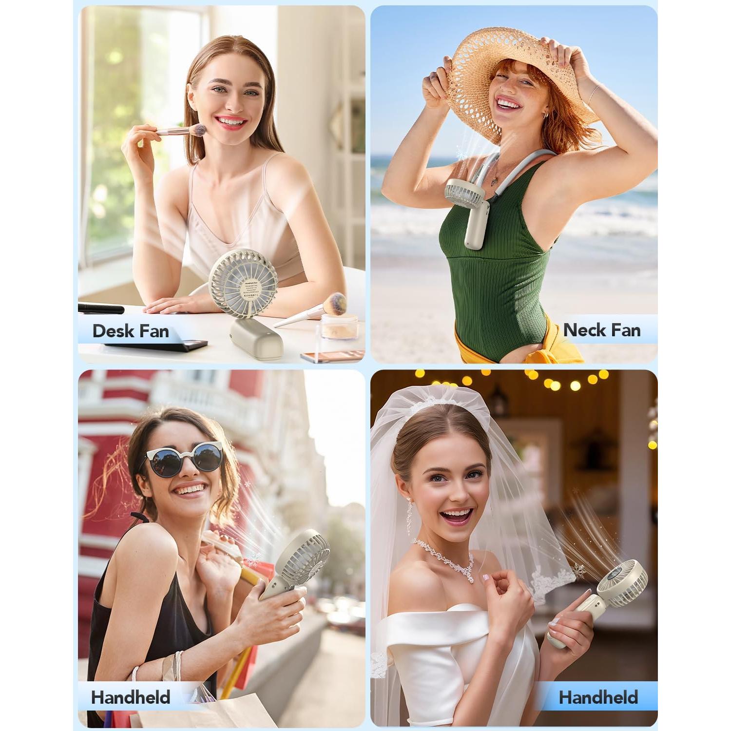 Ventilador de Mano Plegable AMACOOL 5000mAh 4 Velocidades