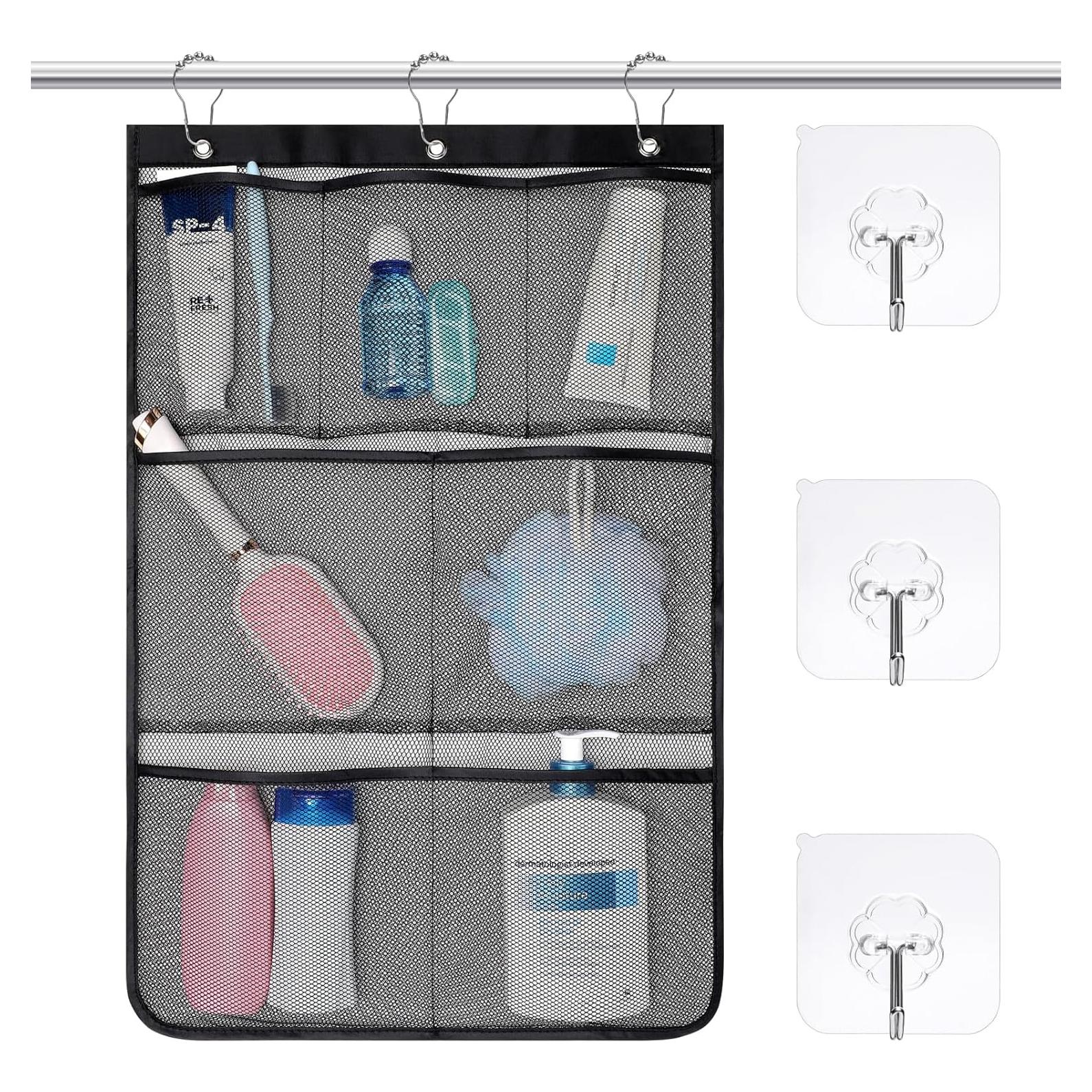 Organizador de Ducha F-color 2025 - 7 Bolsillos Malla Secado Rápido