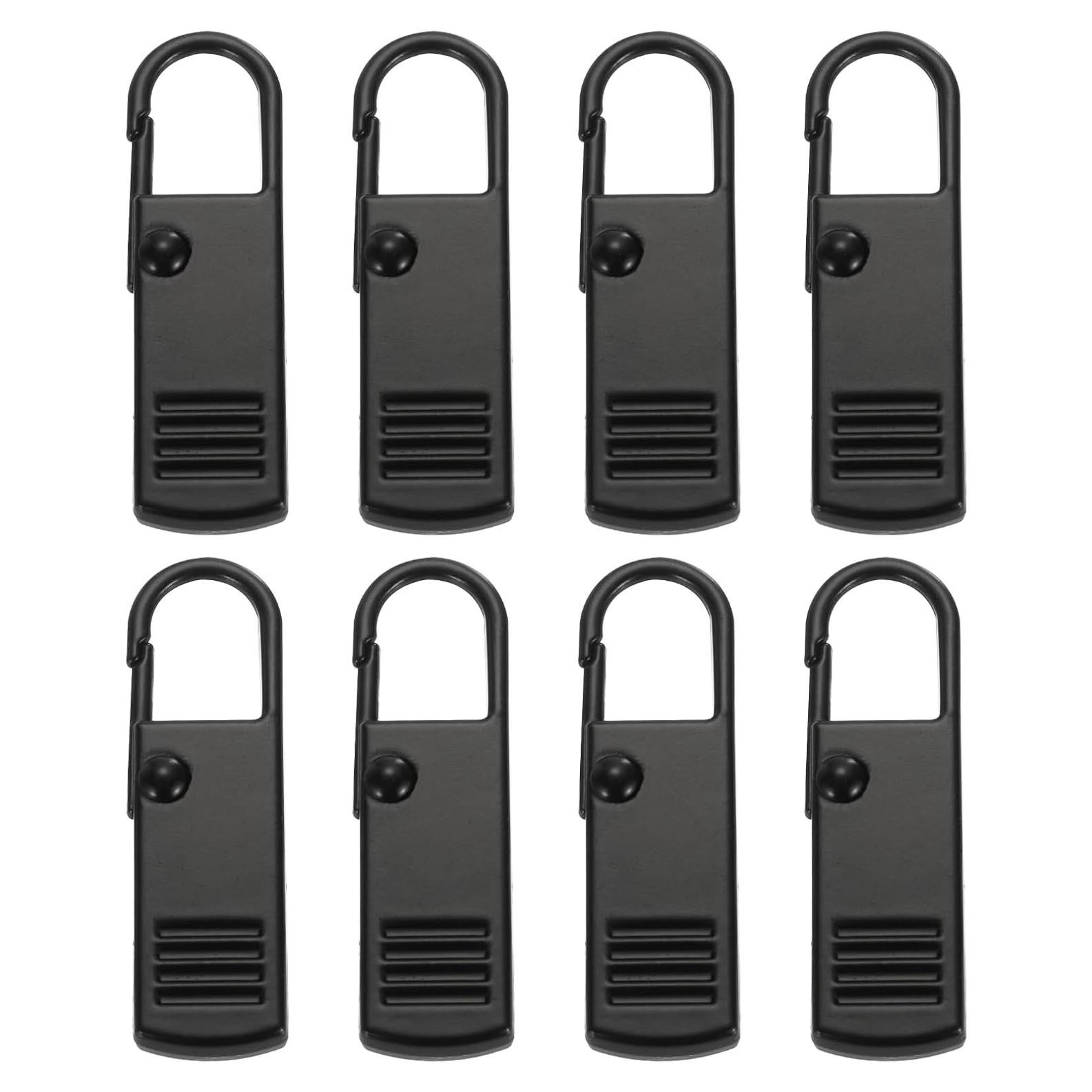 Kit de 8 Tiradores de Cremallera Metálicos PATIKIL Negro
