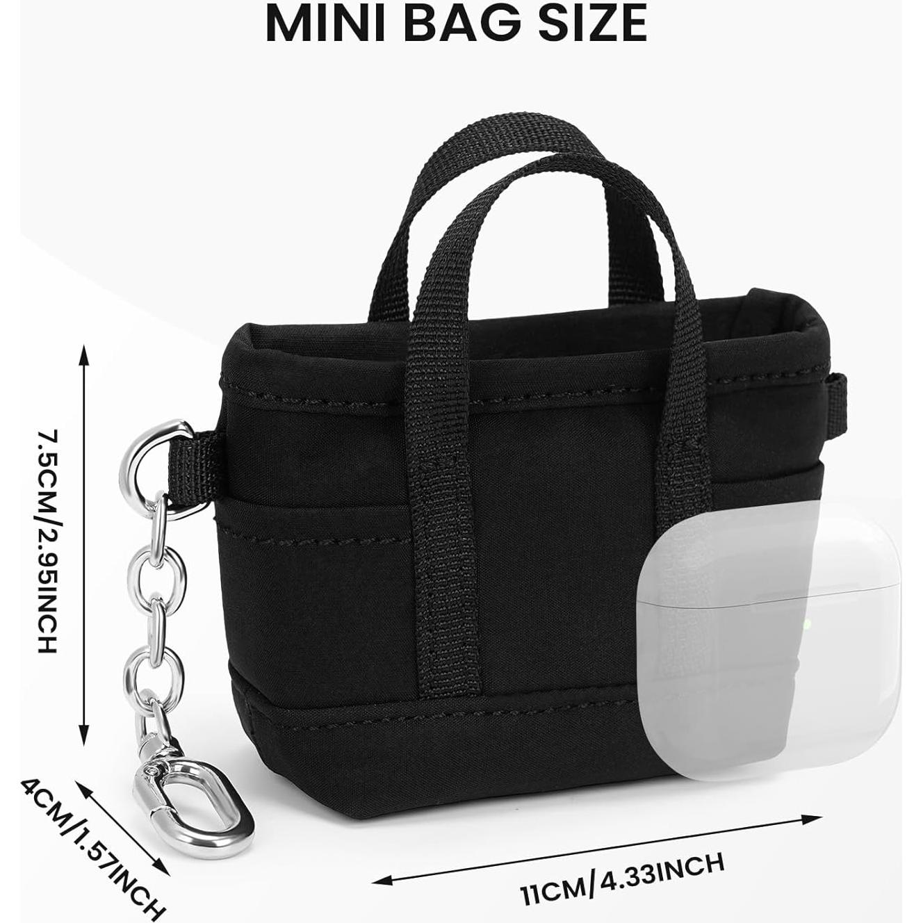 Monedero Mini Tote ANKICK Rosa 11x7.5cm Organizador Llaves