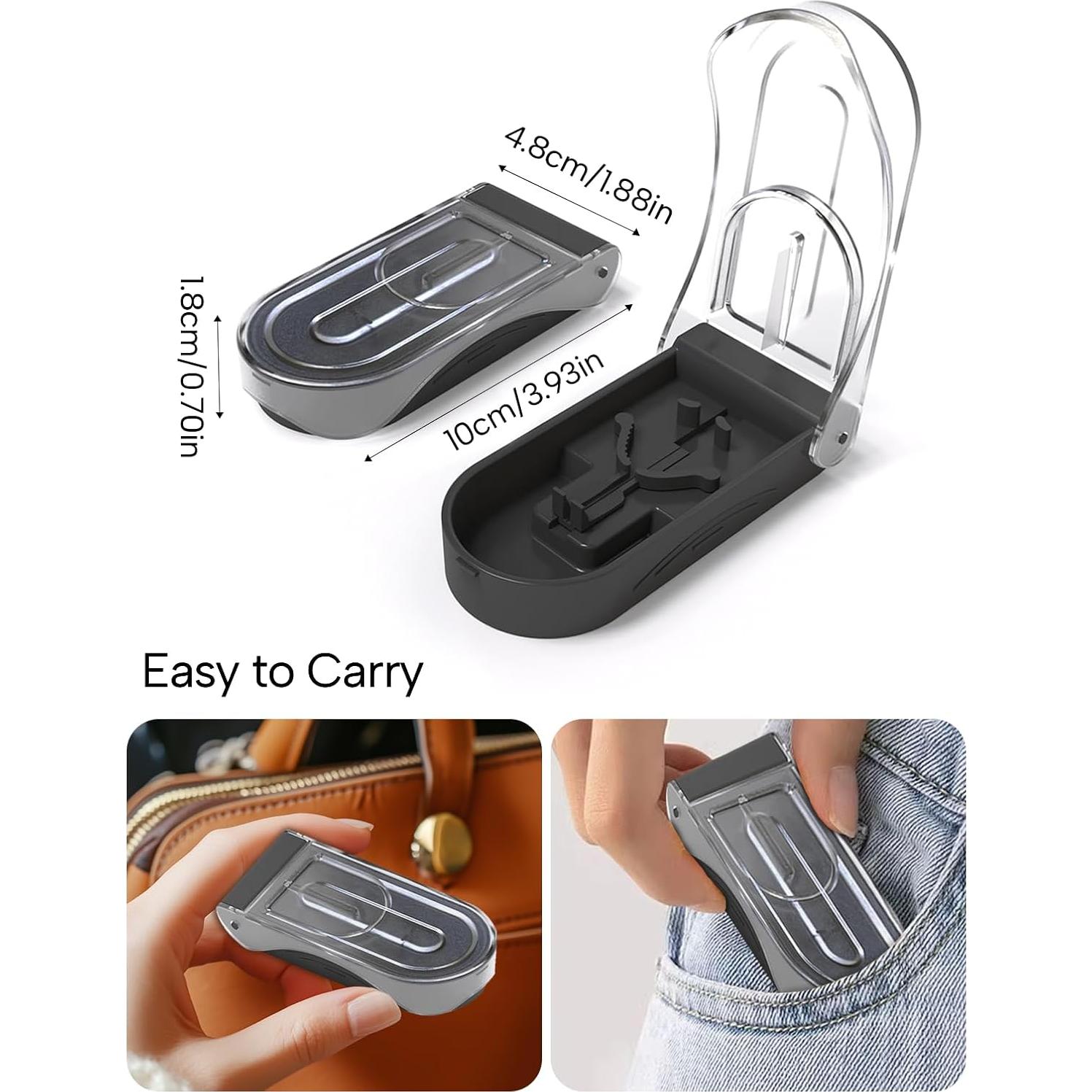 Cortador de Pastillas E ENASUE con Etiquetas - Negro, Portátil y Seguro