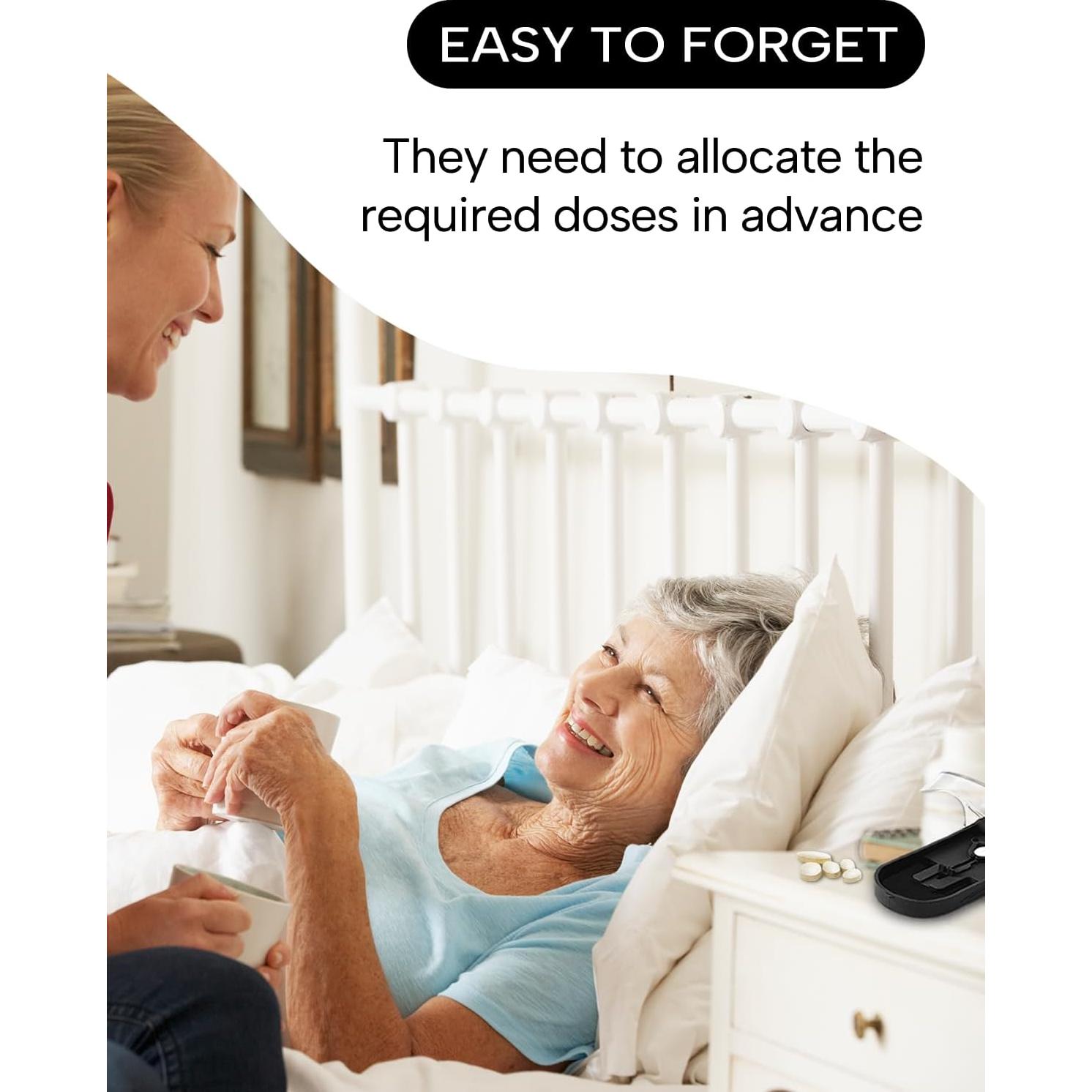 Cortador de Pastillas E ENASUE con Etiquetas - Negro, Portátil y Seguro