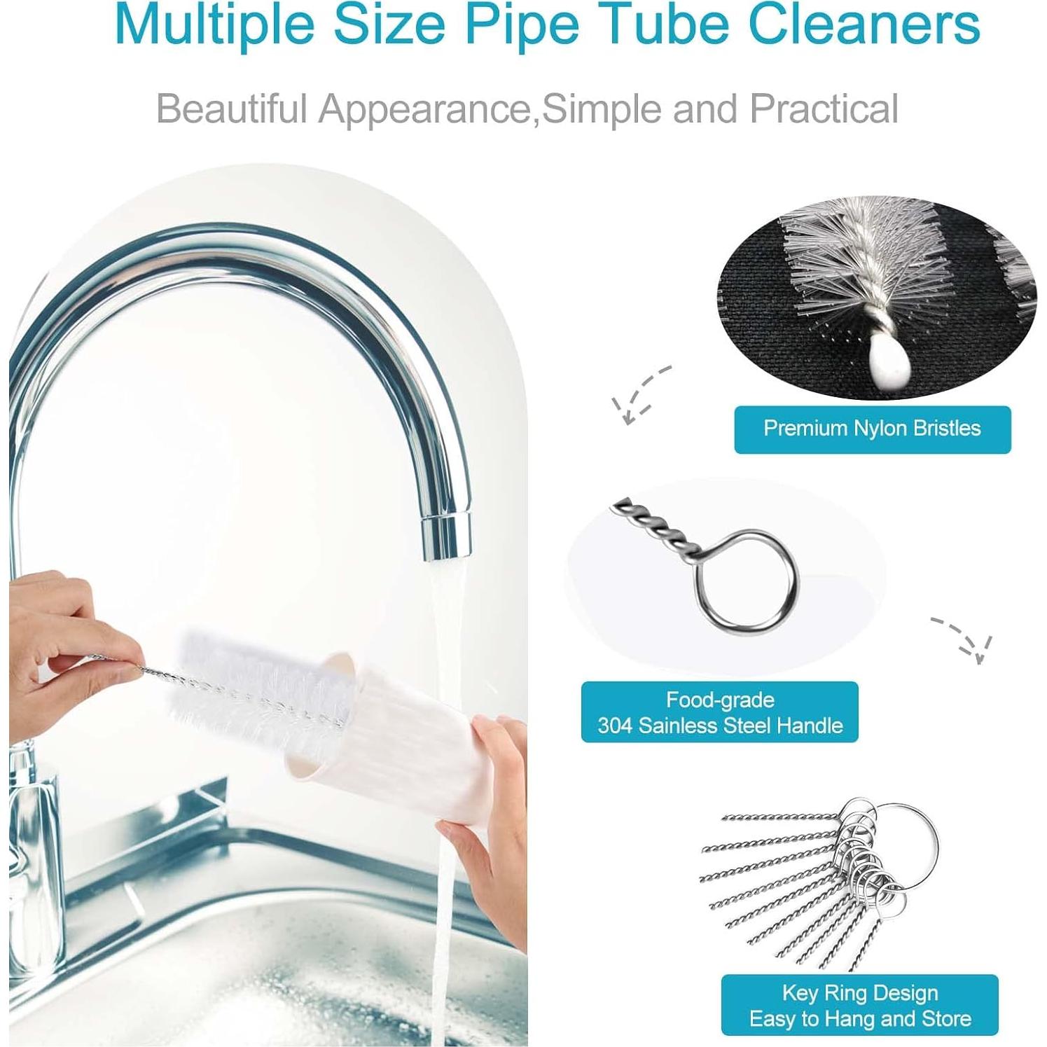 Set de Cepillos de Limpieza de Paja AORZOV - 10 Piezas