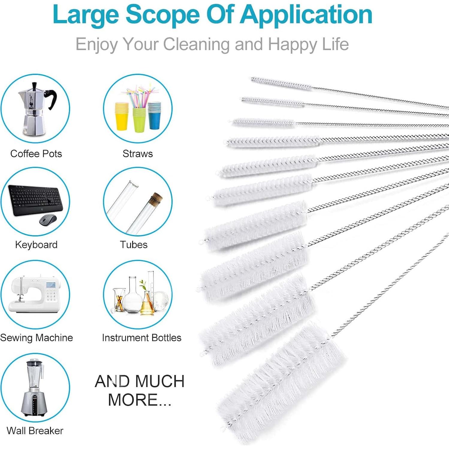 Set de Cepillos de Limpieza de Paja AORZOV - 10 Piezas