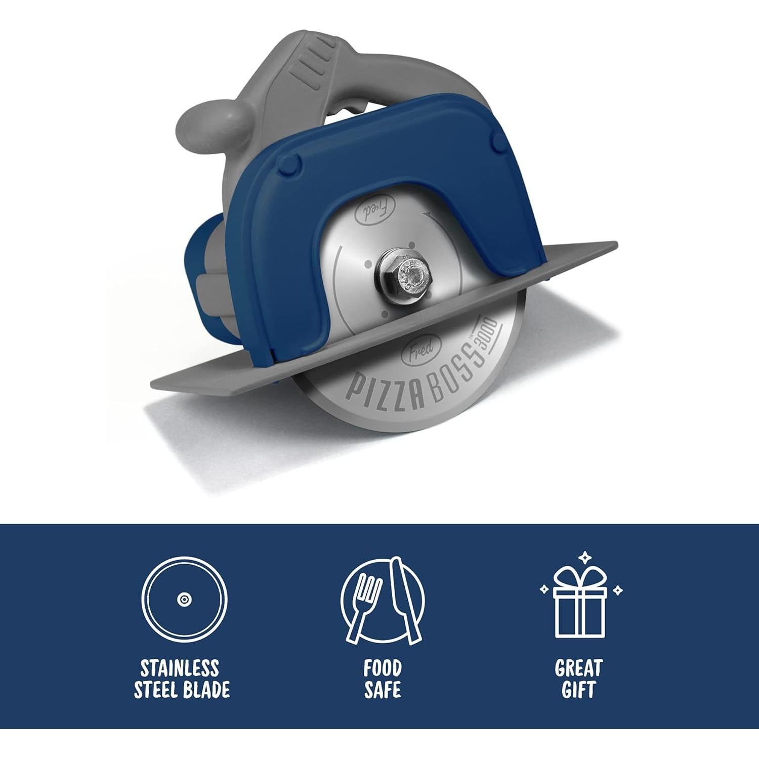 Cortador de Pizza Genuine Fred Pizza Boss 3000 - Acero Inoxidable