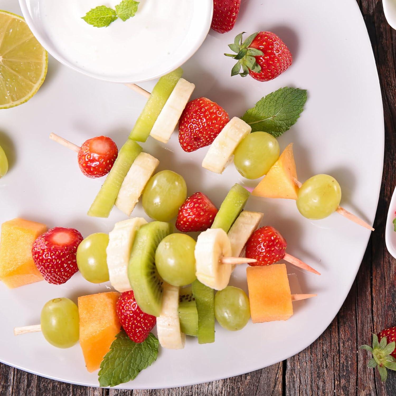 200 Pinchos de Madera Natural acDesign 15-40 cm para BBQ