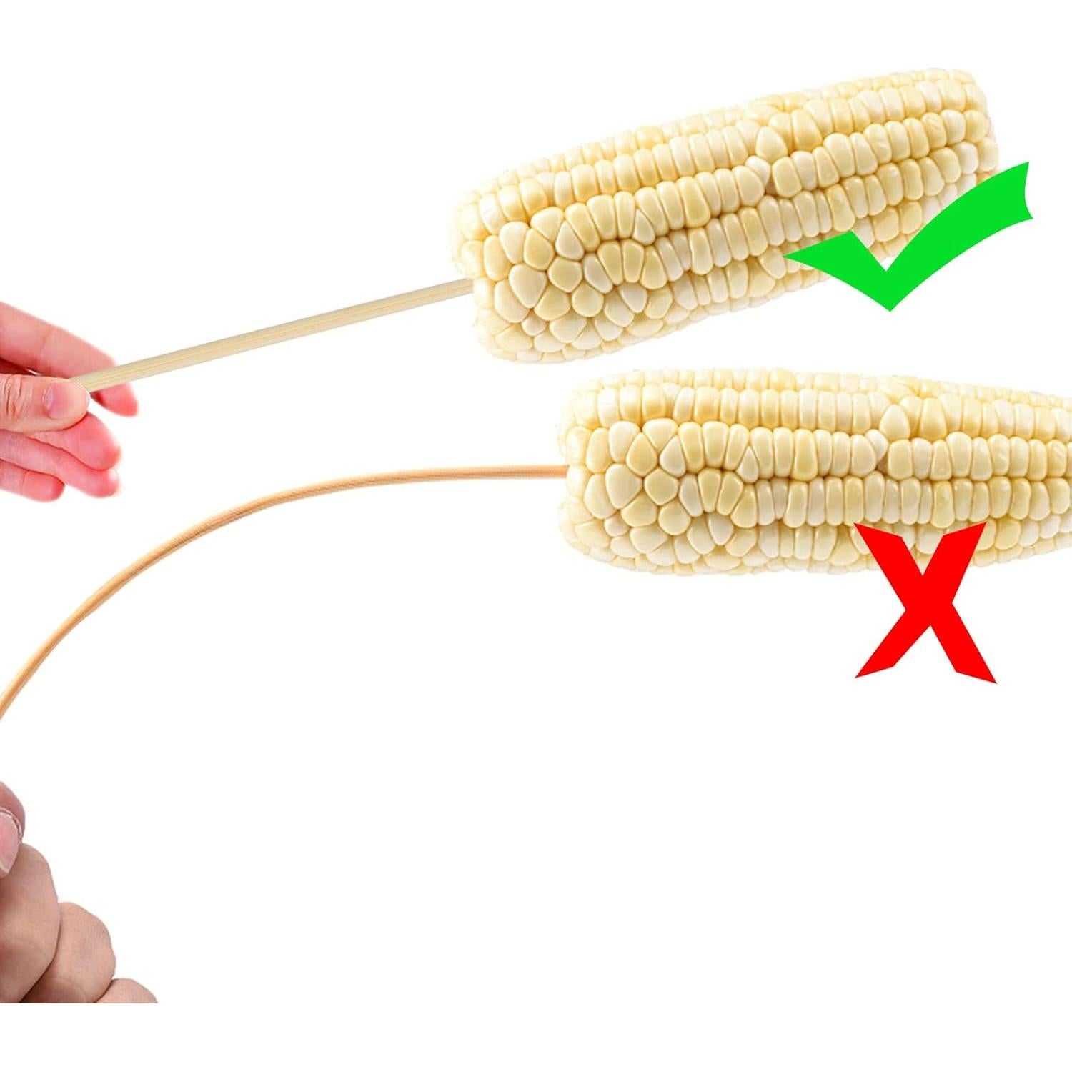 200 Pinchos de Madera Natural acDesign 15-40 cm para BBQ