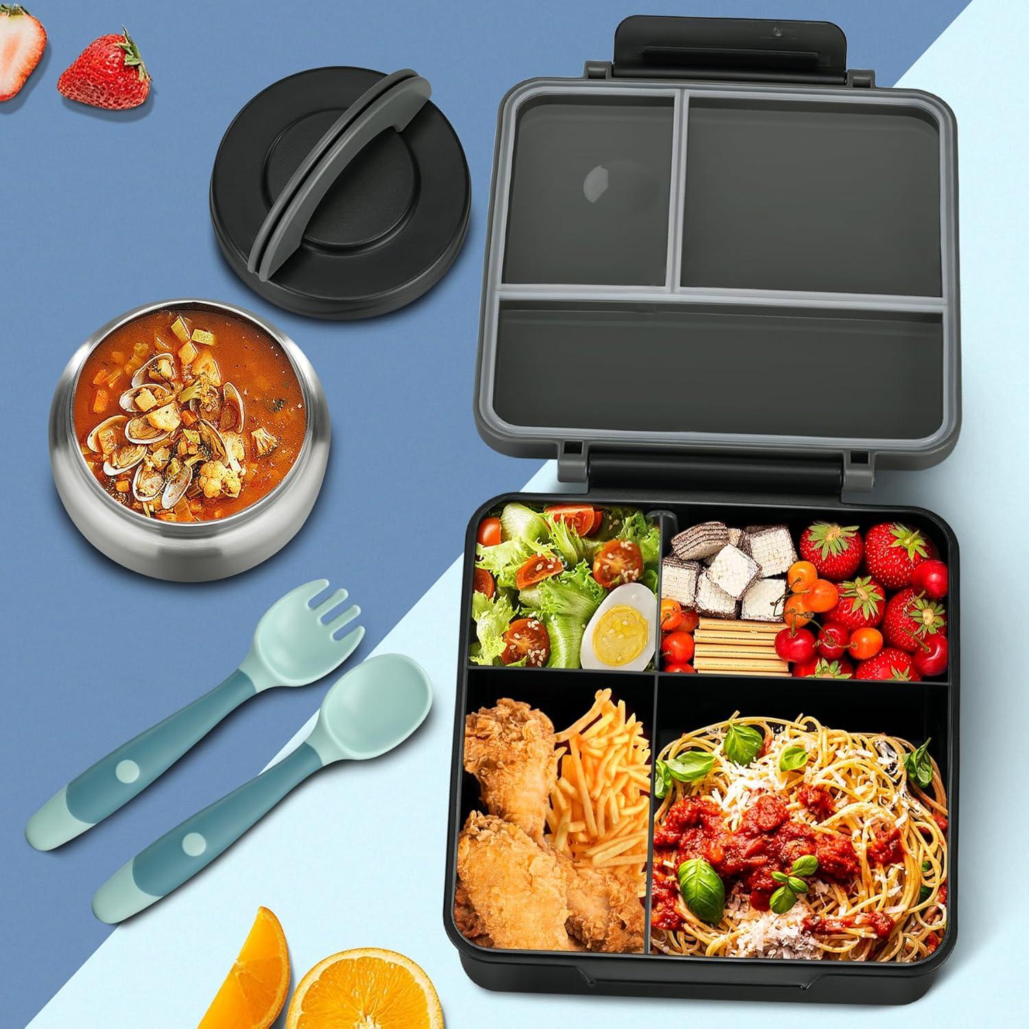 Caja de Almuerzo Bento ItsLife 54oz con Termo 240ml y Bolsa