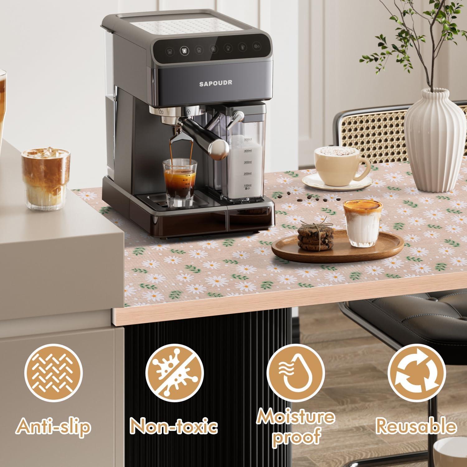 Forro de Estante Antideslizante Arthome 30x600cm Crisantemo