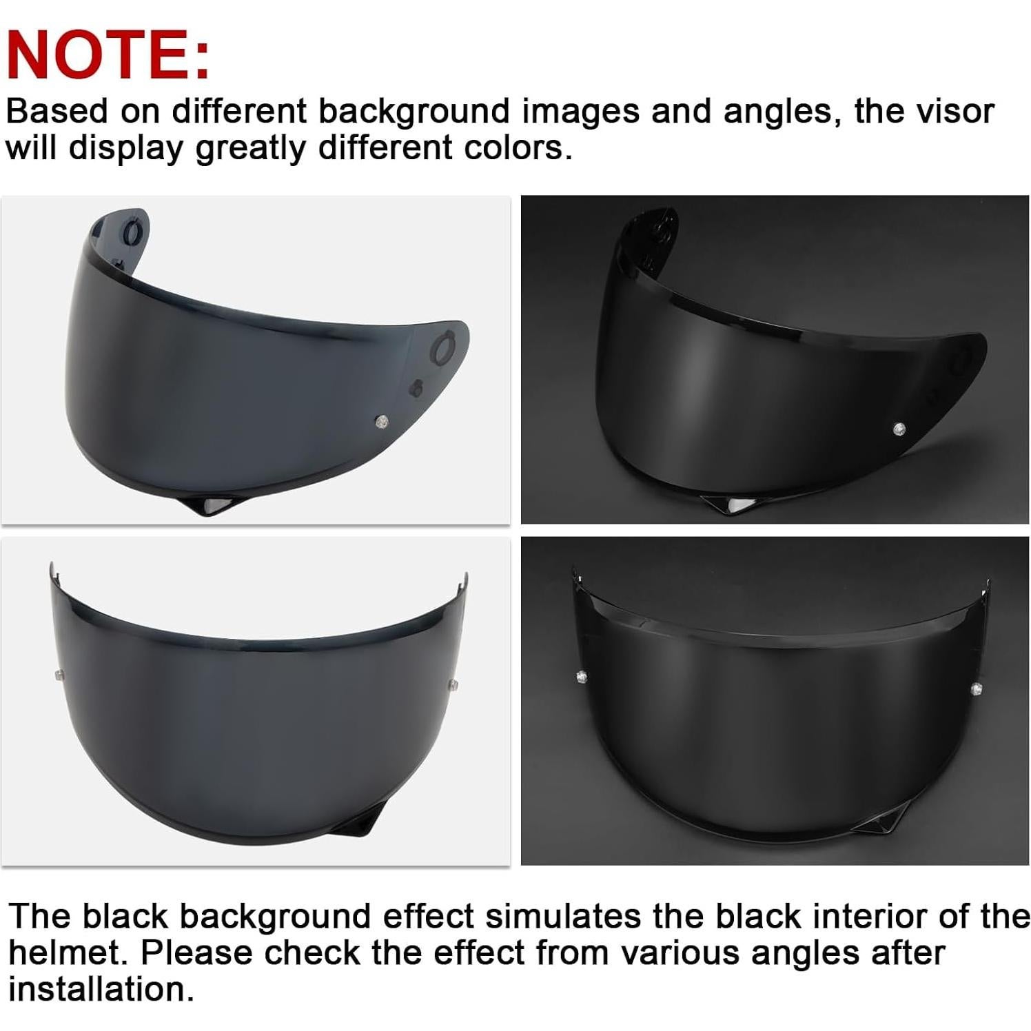Visor PSLER HJ-34P C10 Tinte Negro para Casco Pinlock