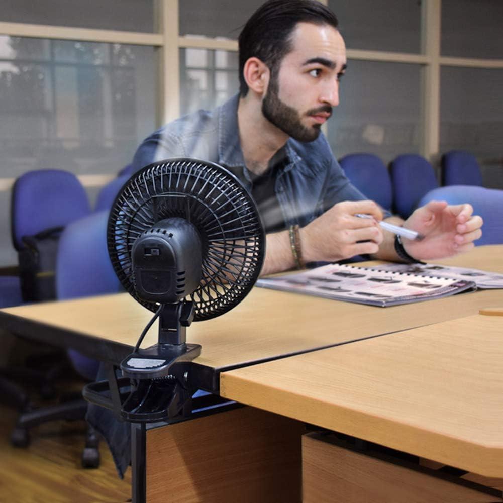 Ventilador de Clip TN TONNY 15,24 cm 2 Velocidades Negro