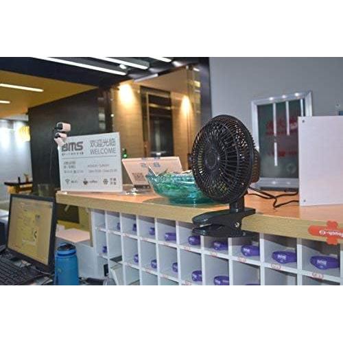 Ventilador de Clip TN TONNY 15,24 cm 2 Velocidades Negro