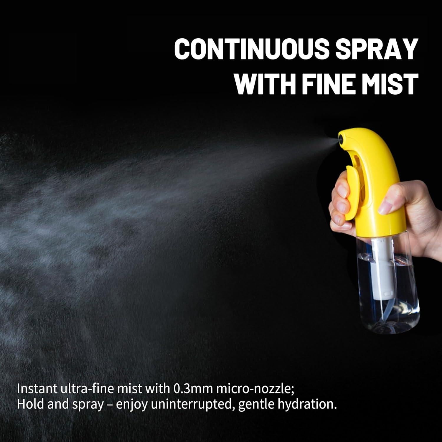 Botella Spray Ultra Fino 200ml Miralosvian Amarillo Multiusos