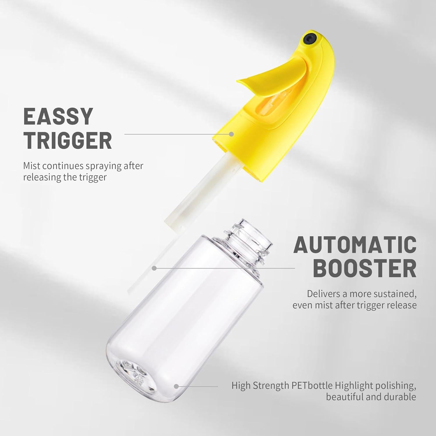 Botella Spray Ultra Fino 200ml Miralosvian Amarillo Multiusos