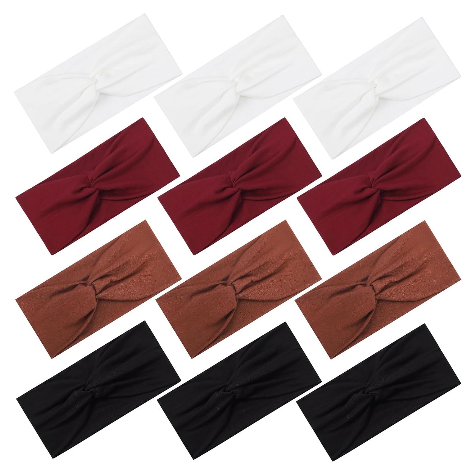 Set de 12 Diademas Elásticas Panleding para Mujeres - Suaves y Absorbentes